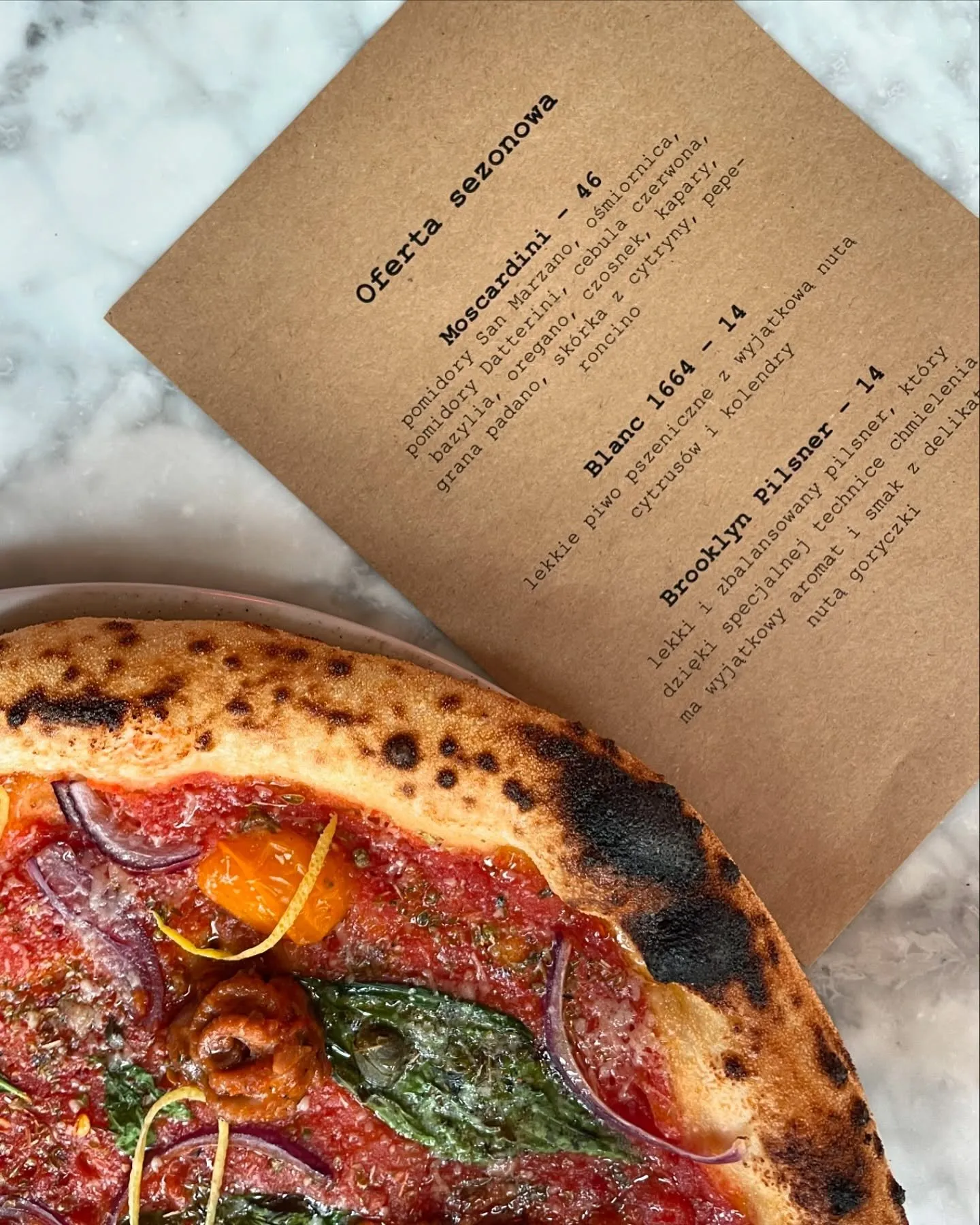 Pizza Moscardini z ośmiorniczkami i pomidorami Datterini